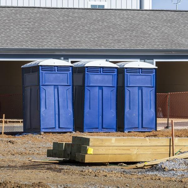 Heavy-duty construction site porta potty in Lawrenceville, Georgia